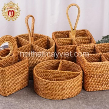Khay Đựng Đồ Mây Tre KDMT0040